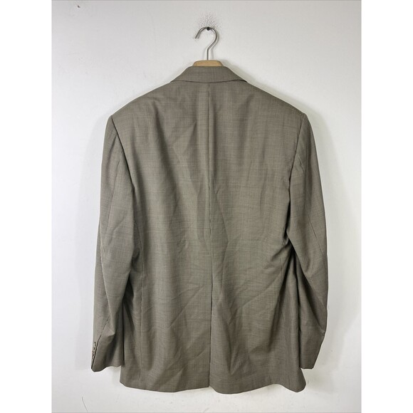 MR NED FIFTH AVENUE Blazer Mens LORO PIANA Houndstooth Plaid Jacket Gold Beige - Picture 4 of 8